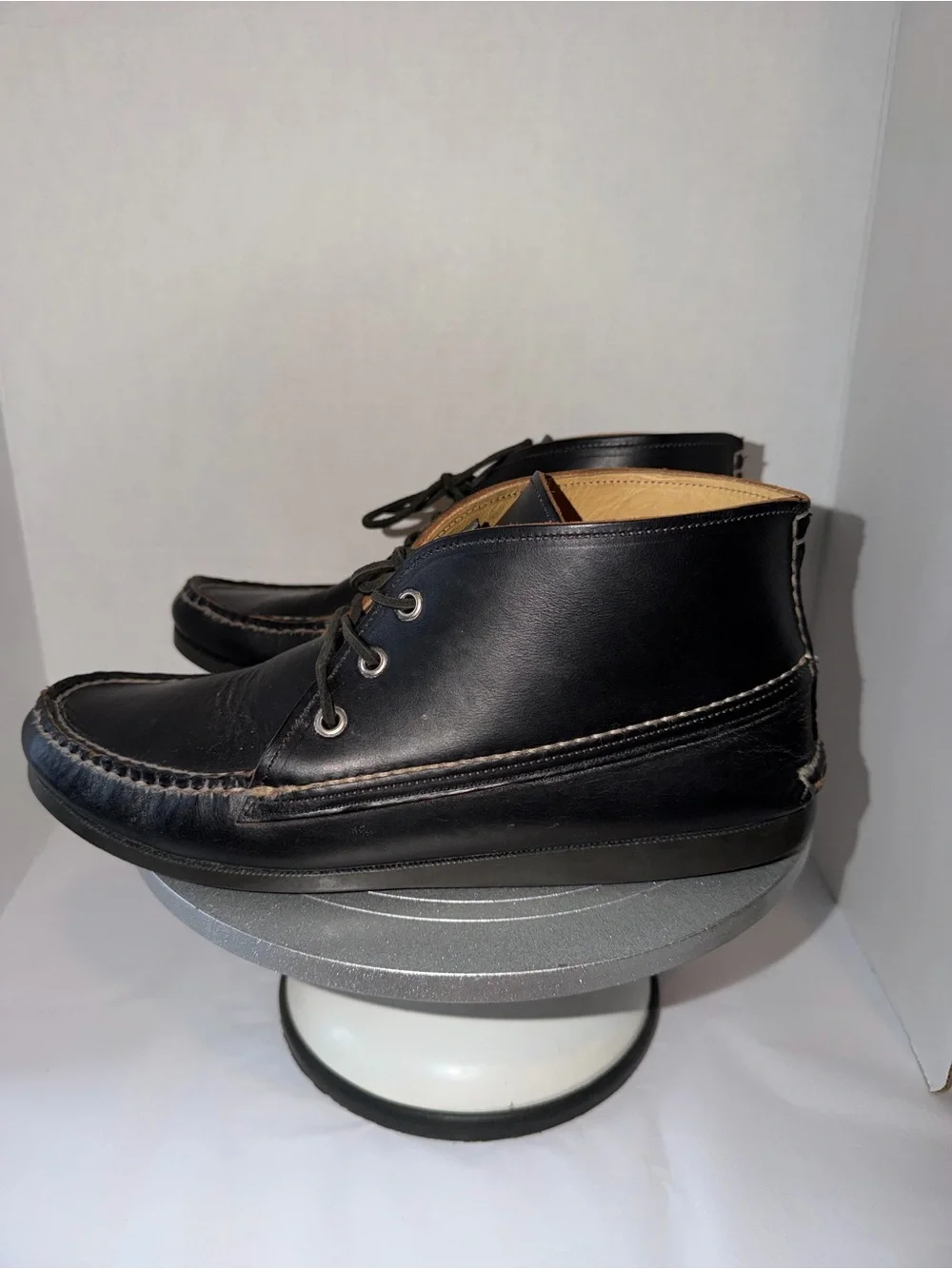 Quoddy Leather Chukka Boots Black Mens Sz 10.5
